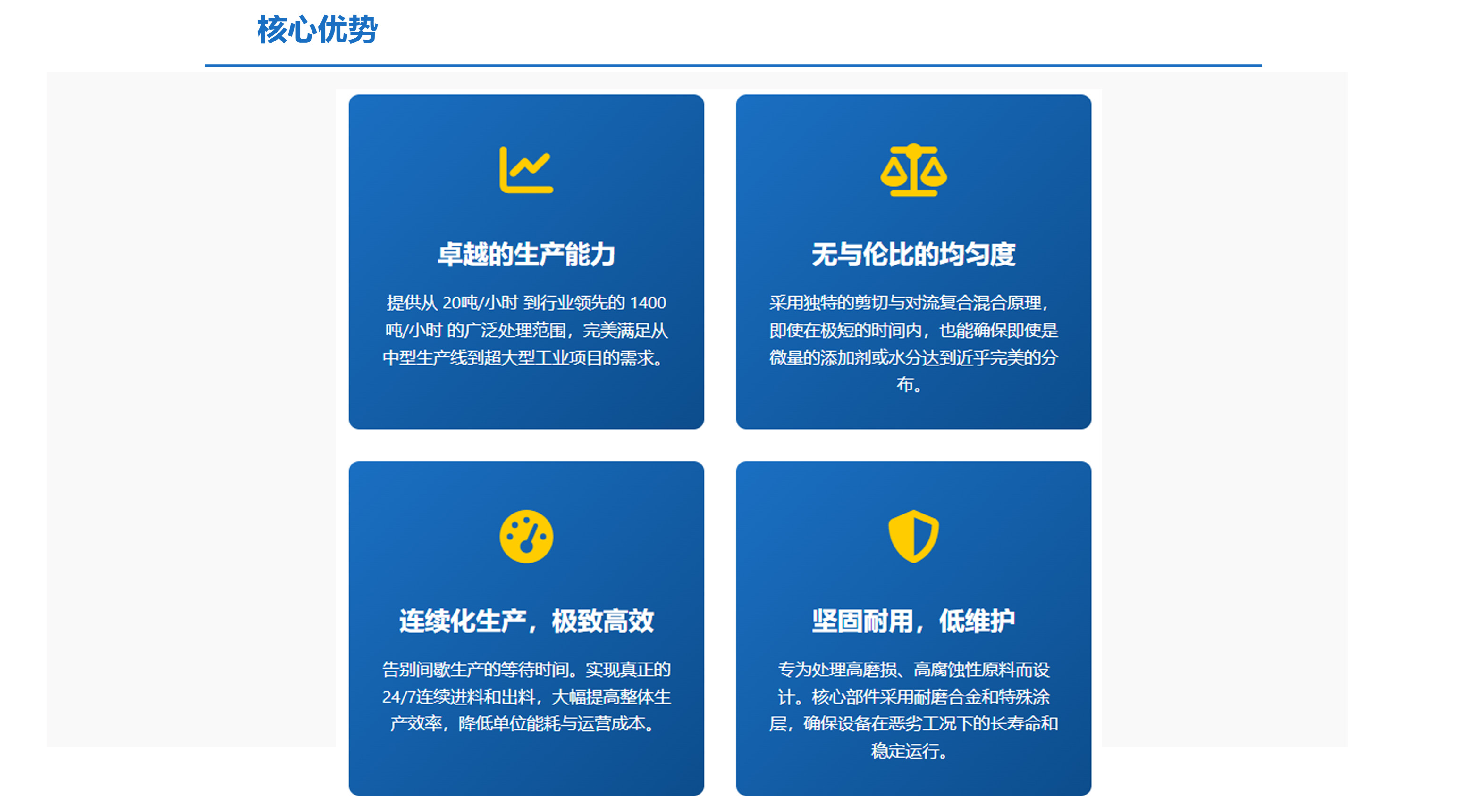 科尼樂連續(xù)式混合機核心優(yōu)勢